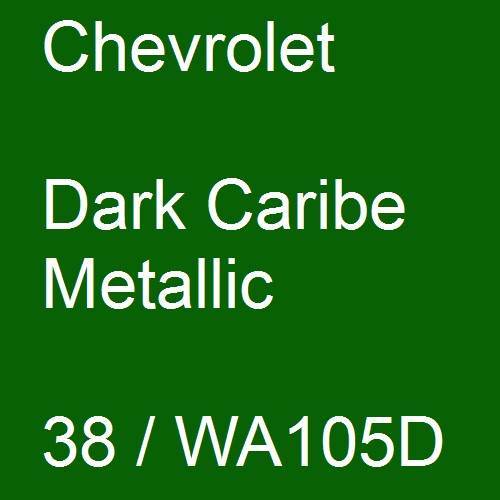 Chevrolet, Dark Caribe Metallic, 38 / WA105D.